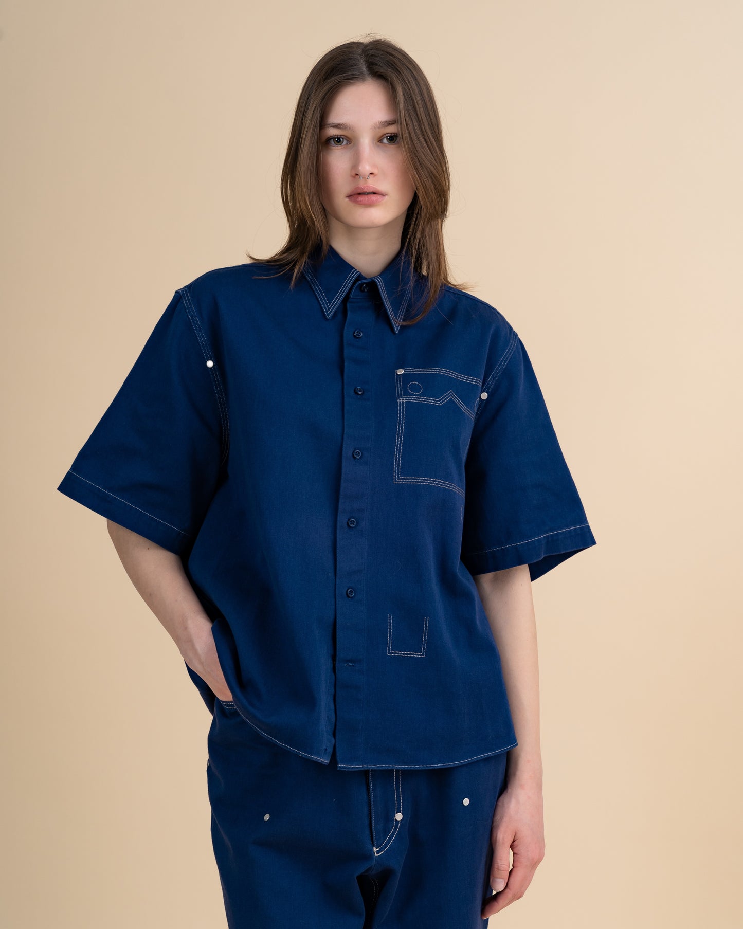EXPO BLUE WORKWEAR OVERSHIRT - PREORDER