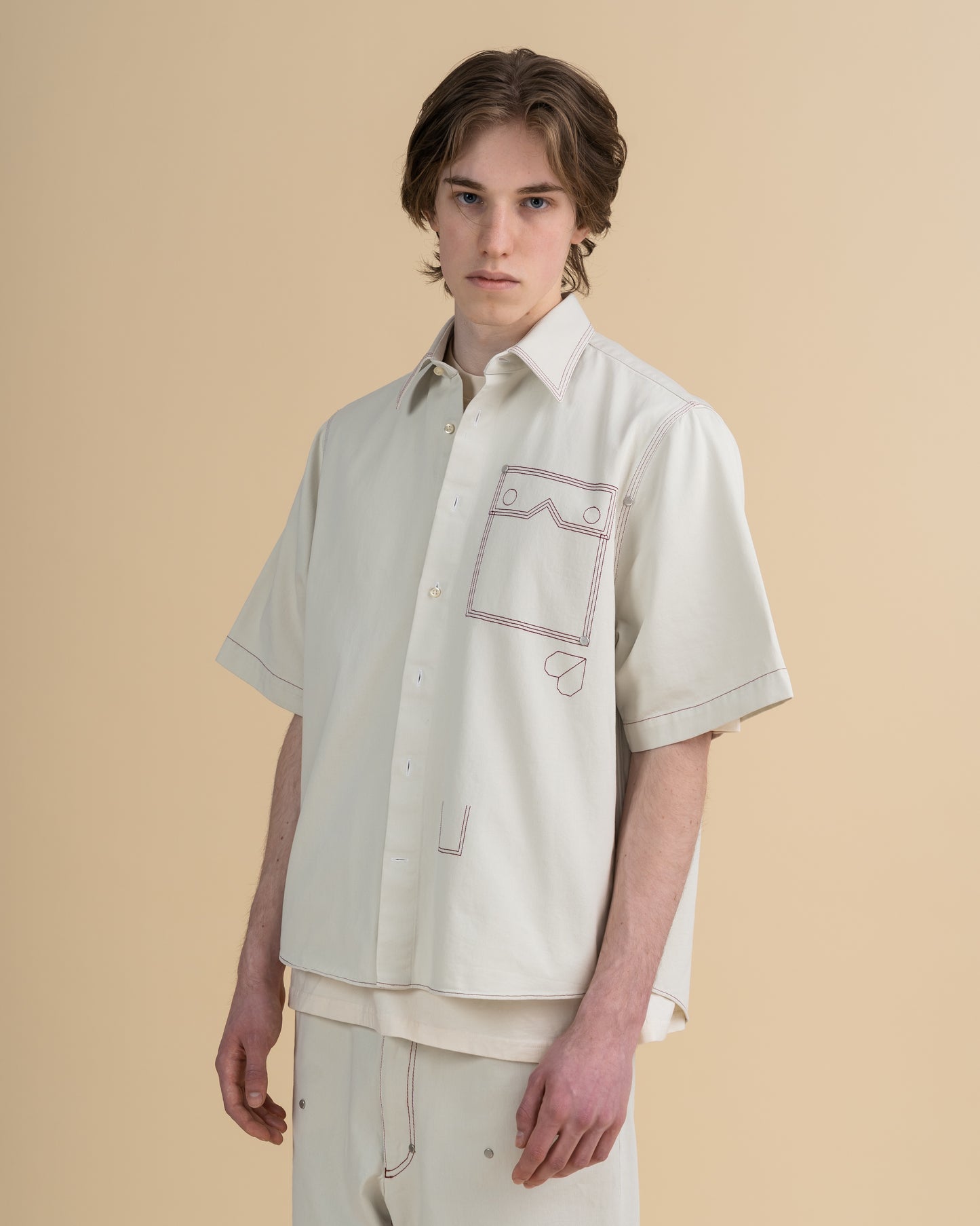 EXPO OFF WHITE WORKWEAR OVERSHIRT - PREORDER