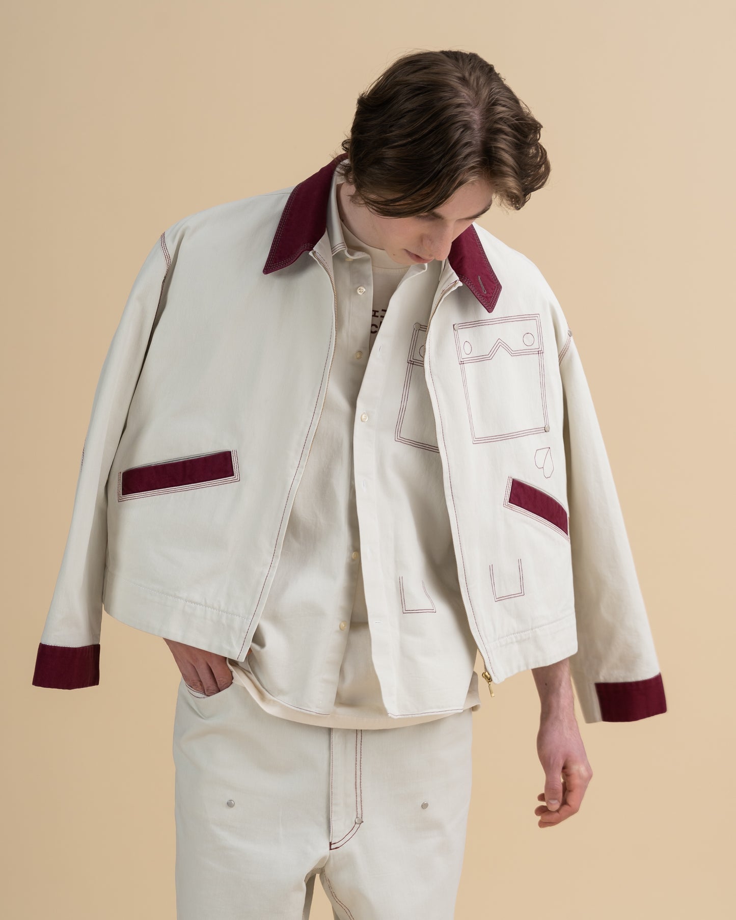 EXPO OFF WHITE WORKWEAR BOMBER - PREORDER