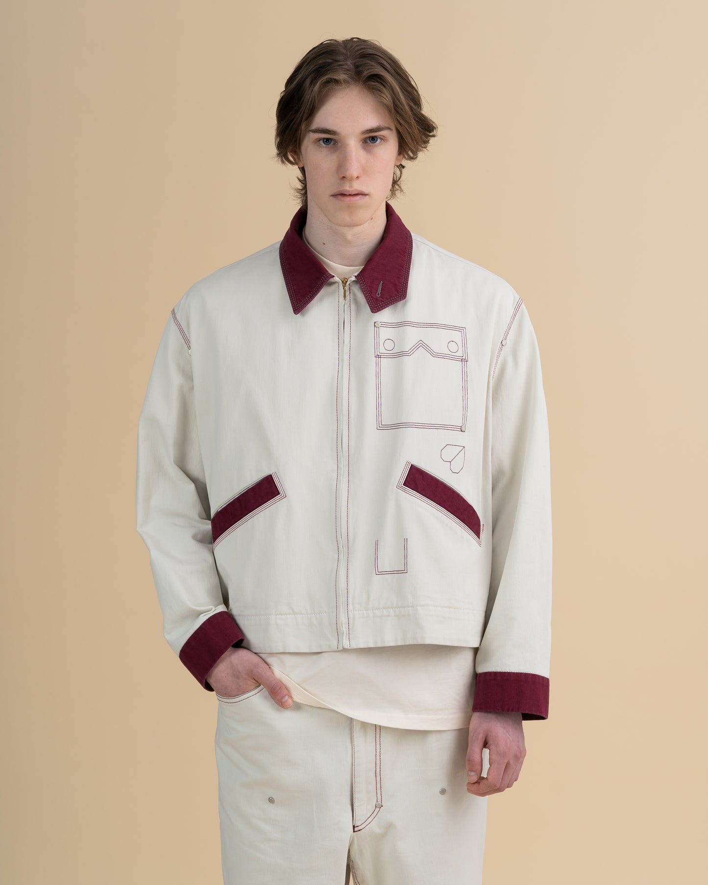 EXPO OFF WHITE WORKWEAR BOMBER - PREORDER