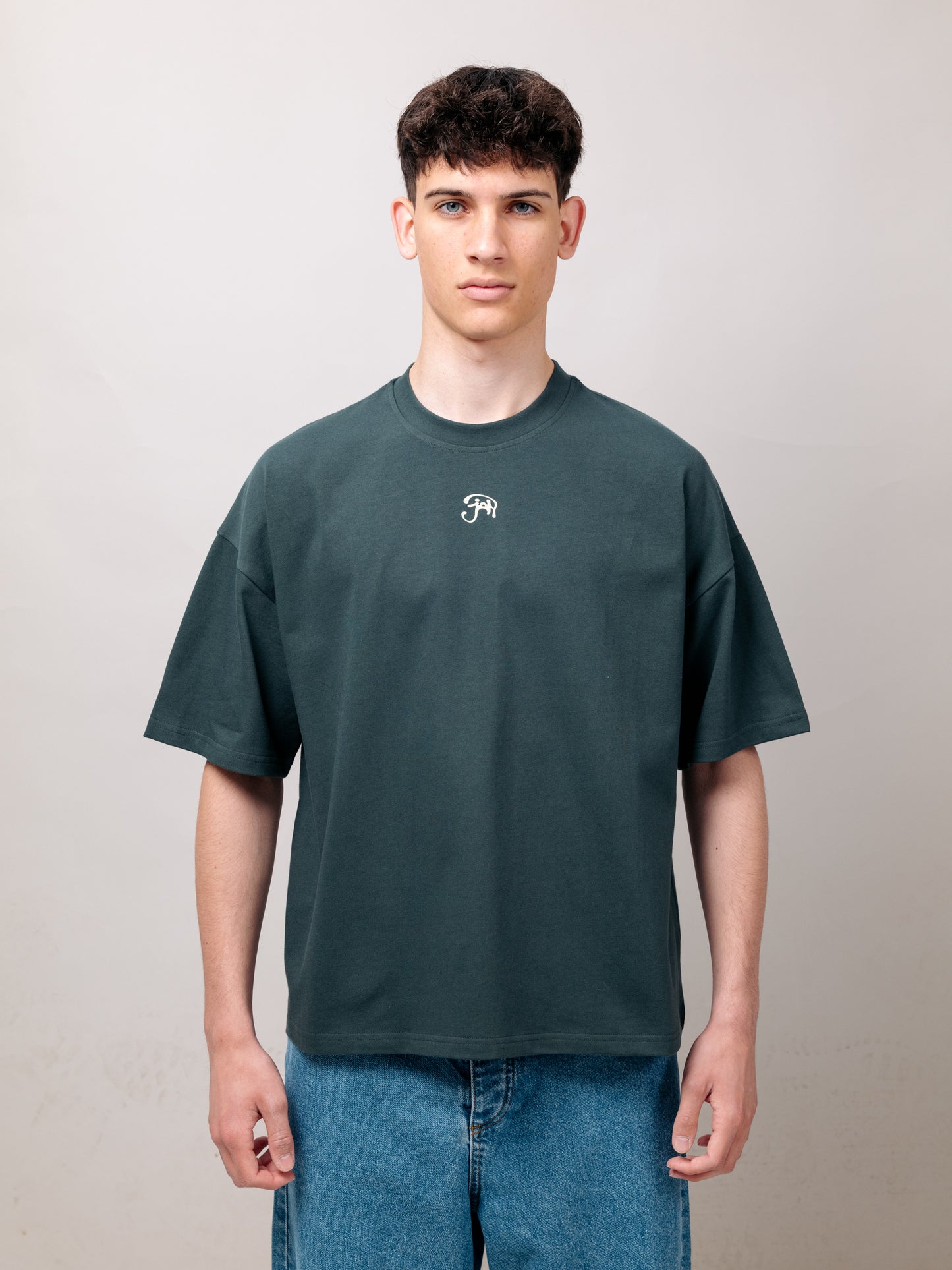 TRIPPY JAN LOGO GREEN TEE