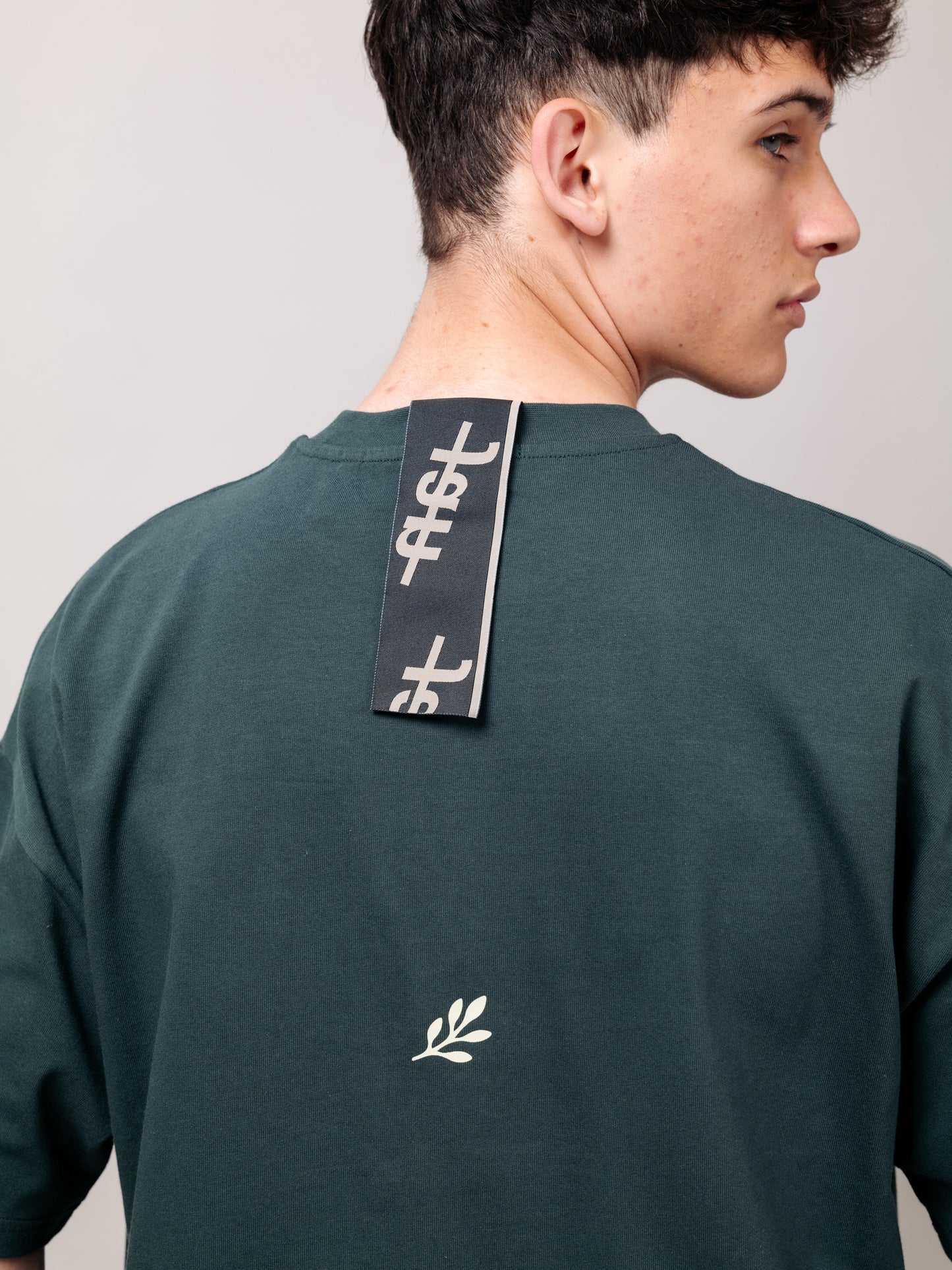 TRIPPY JAN LOGO GREEN TEE