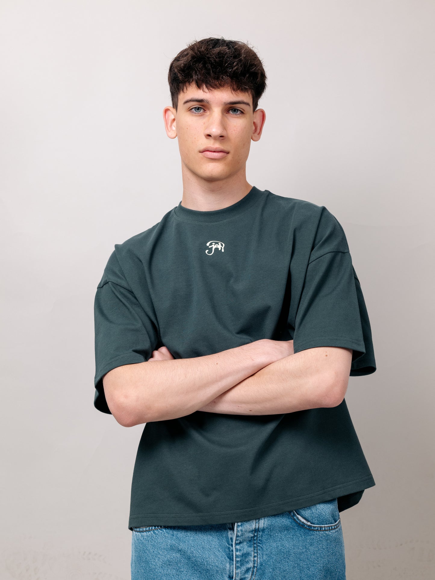 TRIPPY JAN LOGO GREEN TEE