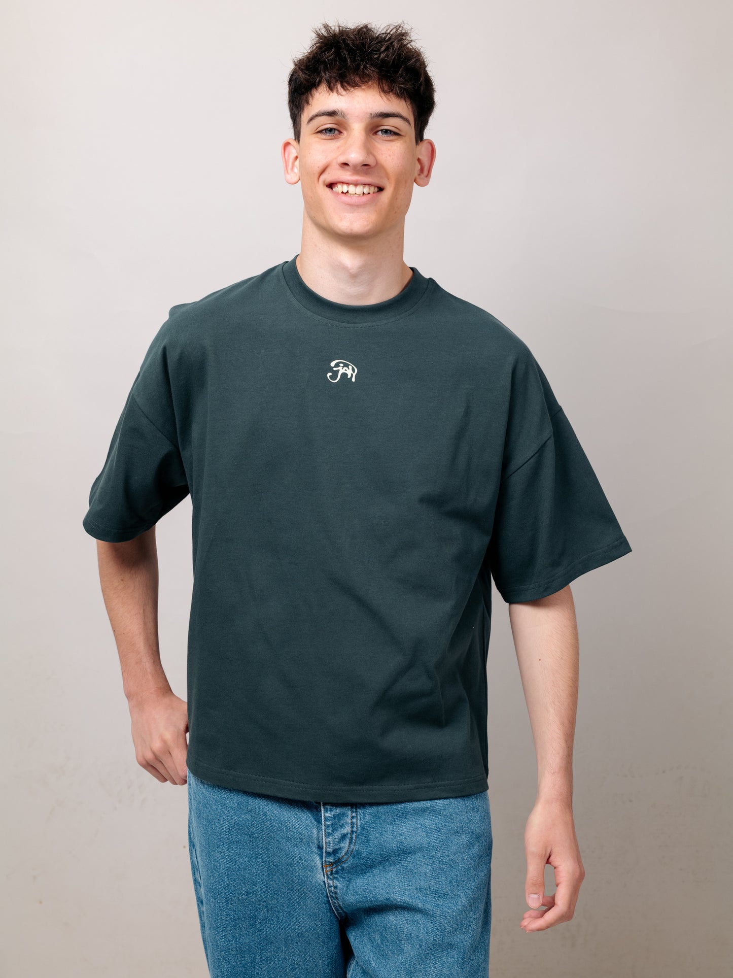 TRIPPY JAN LOGO GREEN TEE