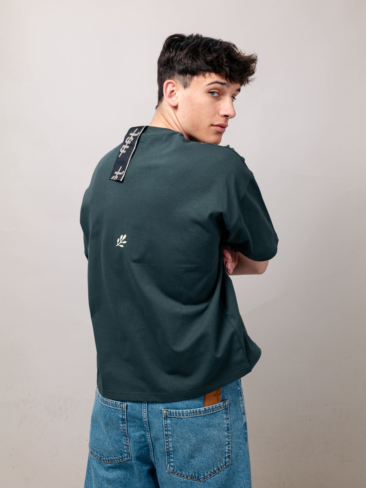 TRIPPY JAN LOGO GREEN TEE