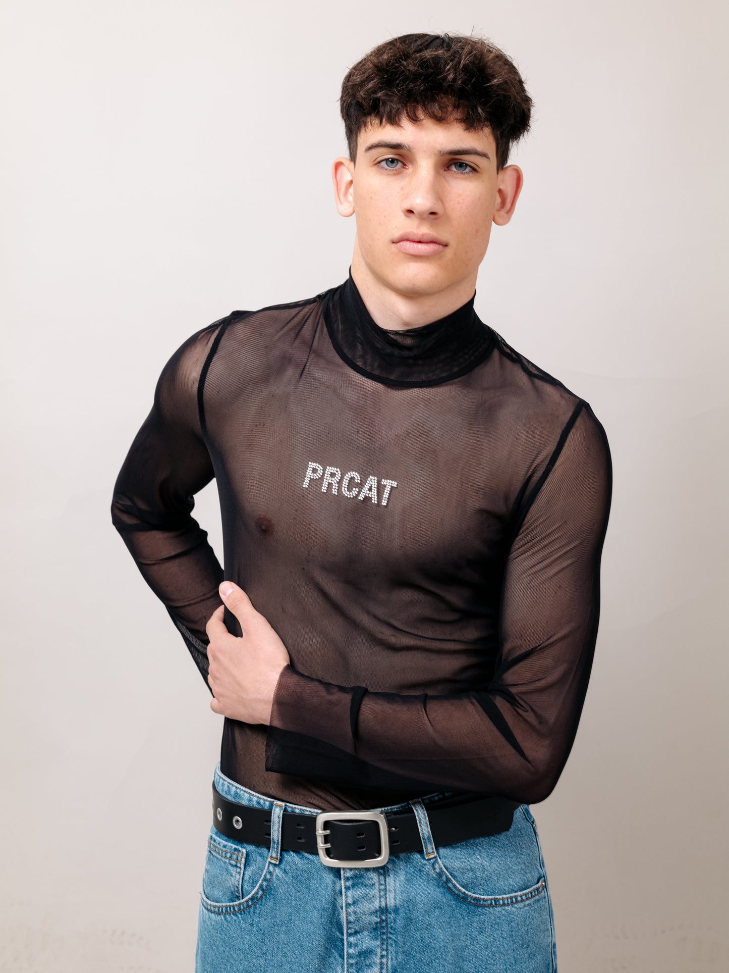 JAN "PRCAT" BLACK MESH TOP