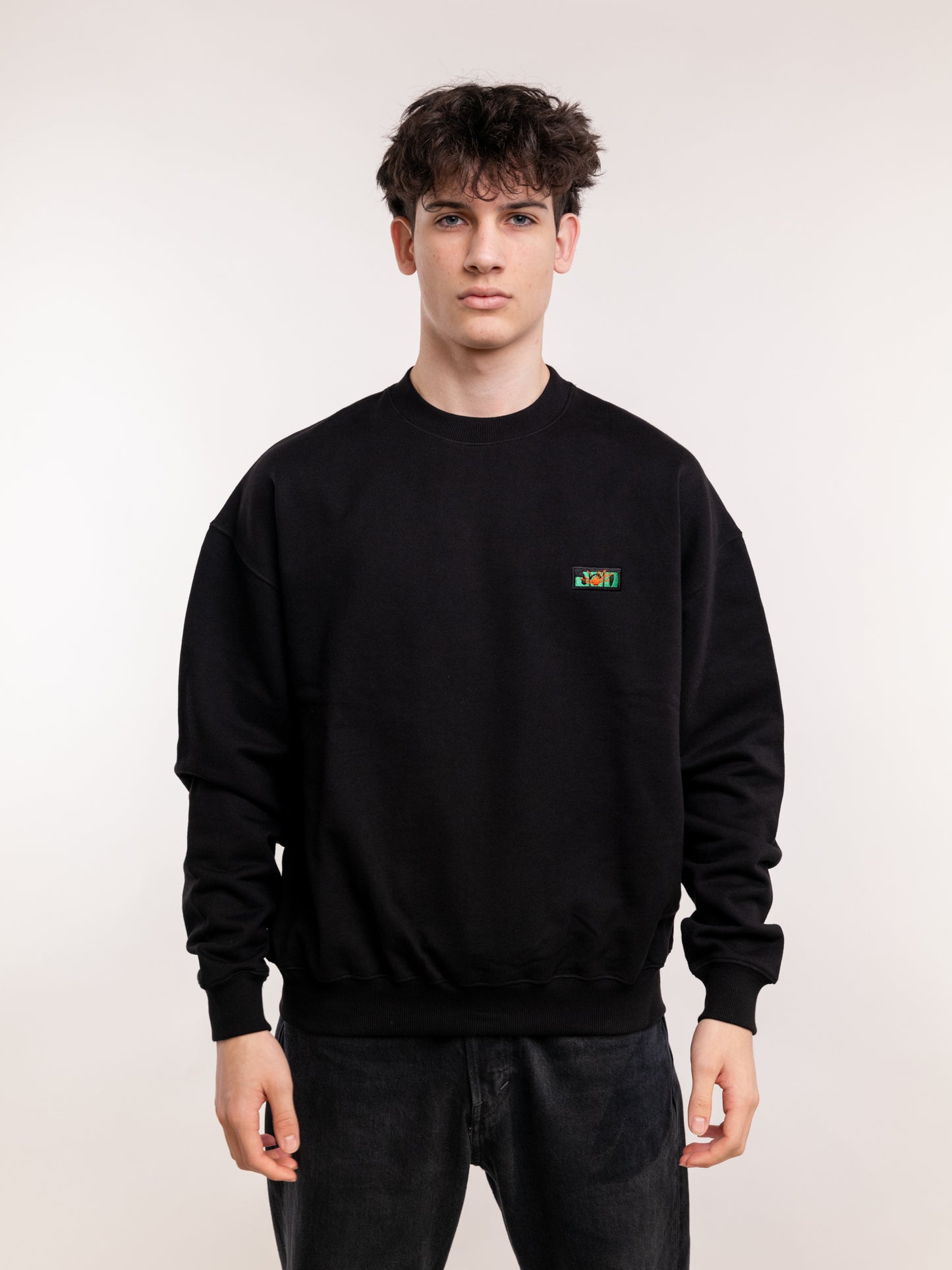 JAN SOCIETE BLACK PATCH CREWNECK