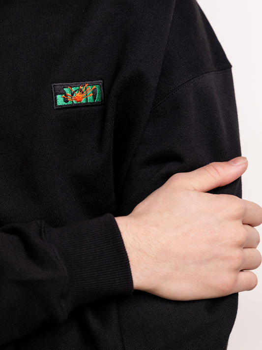 JAN SOCIETE BLACK PATCH CREWNECK