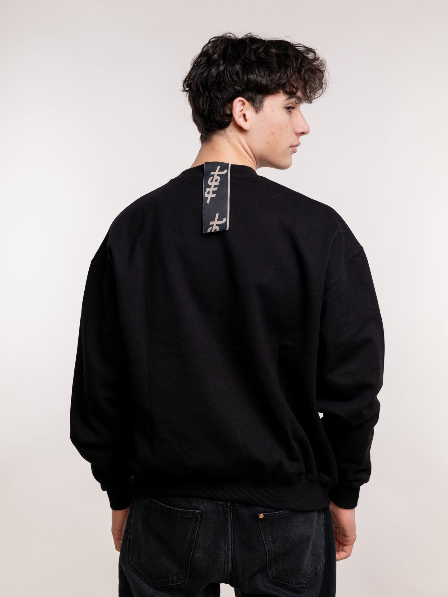 JAN SOCIETE BLACK PATCH CREWNECK
