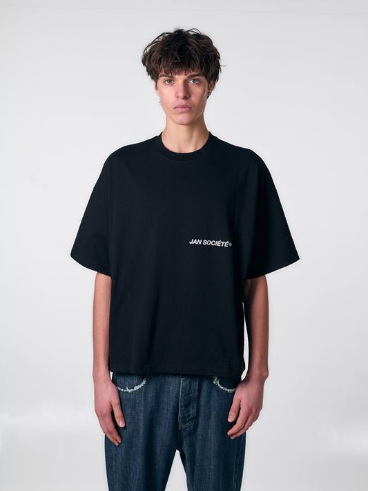 HOLLY BOXY TEE BLACK