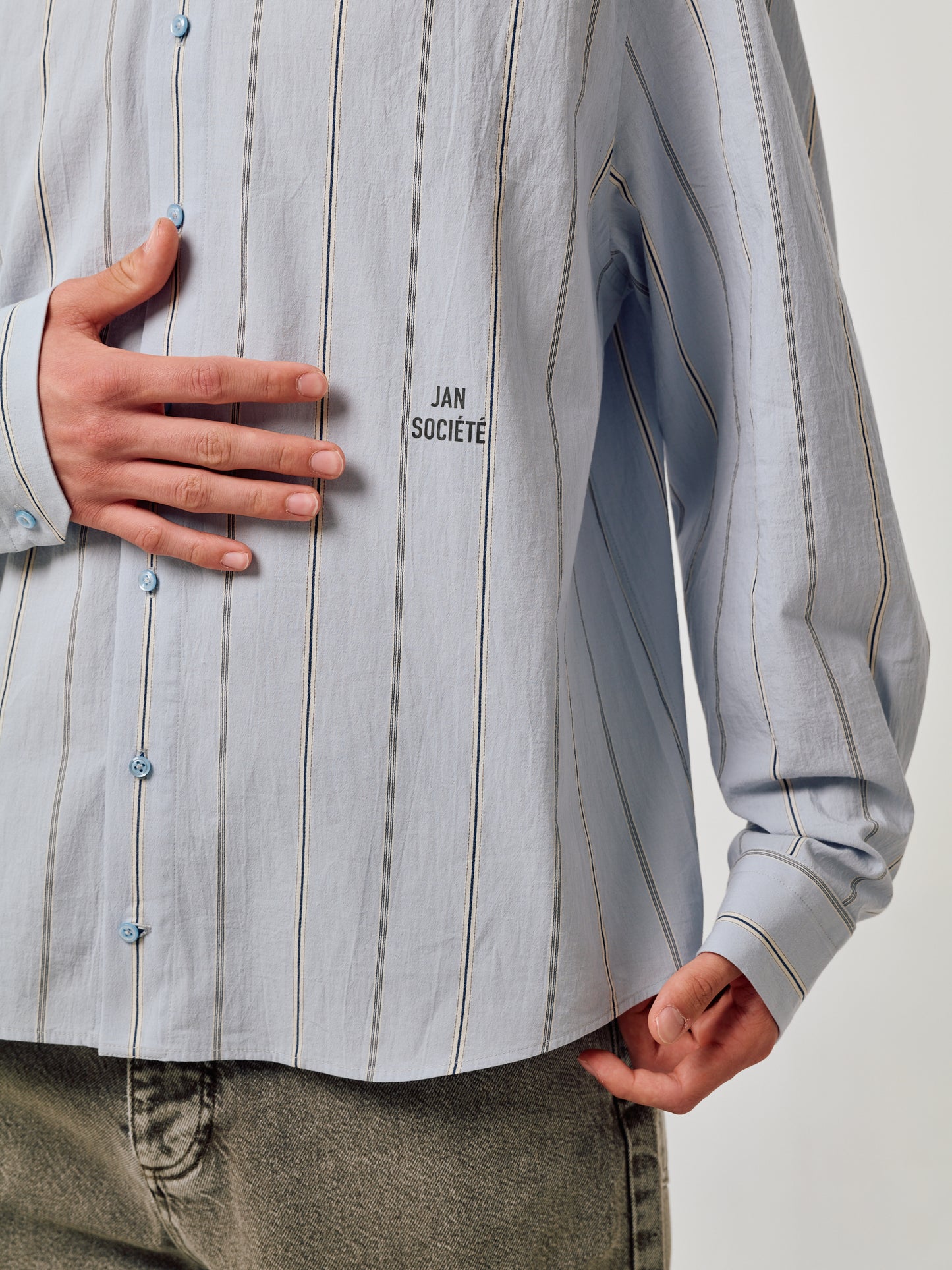 CLOUD BLUE STRIPED SHIRT