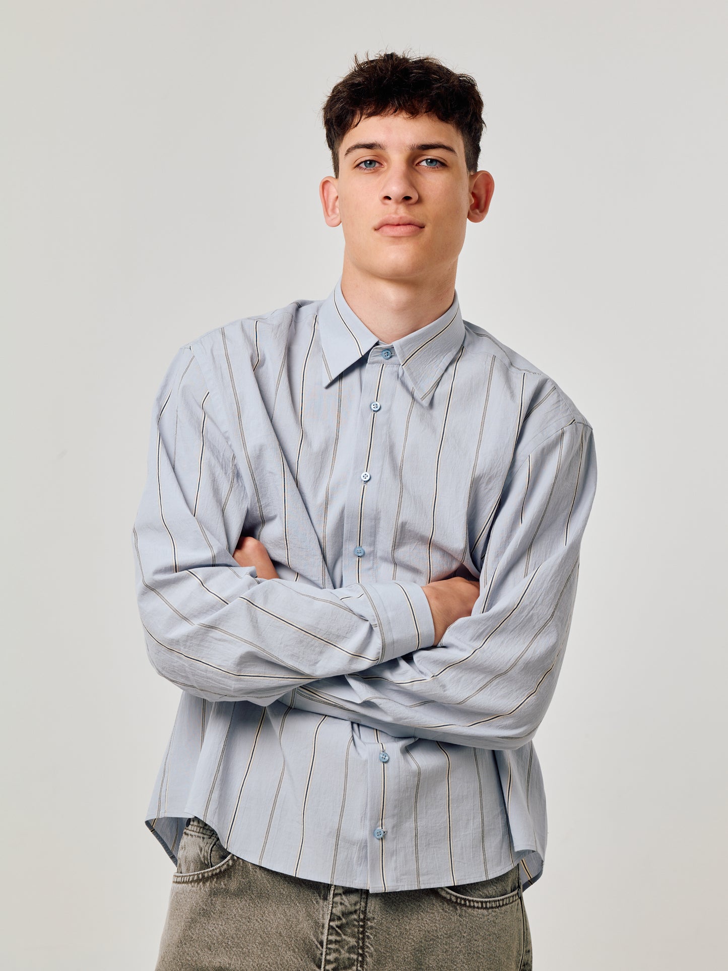 CLOUD BLUE STRIPED SHIRT