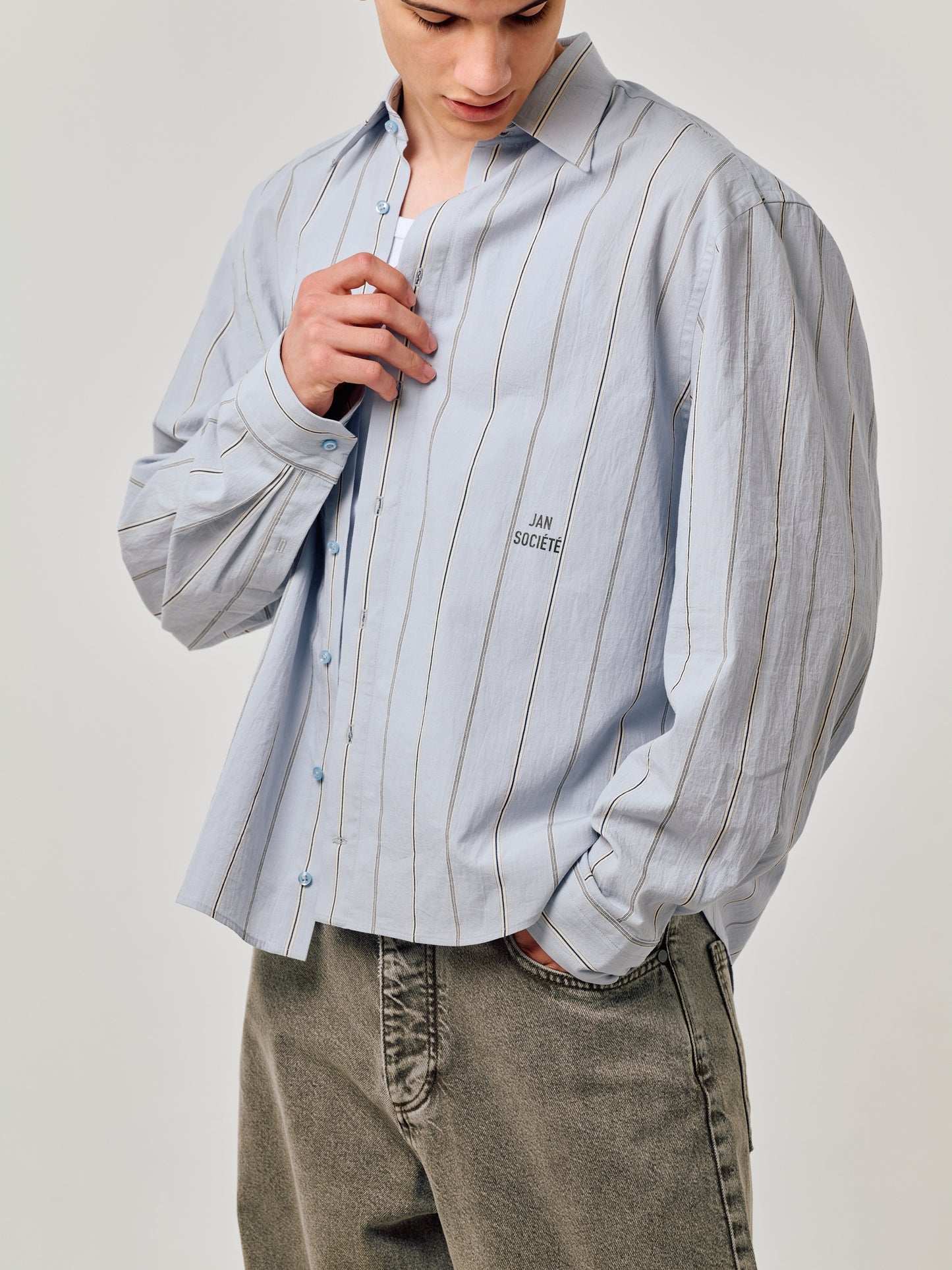 CLOUD BLUE STRIPED SHIRT