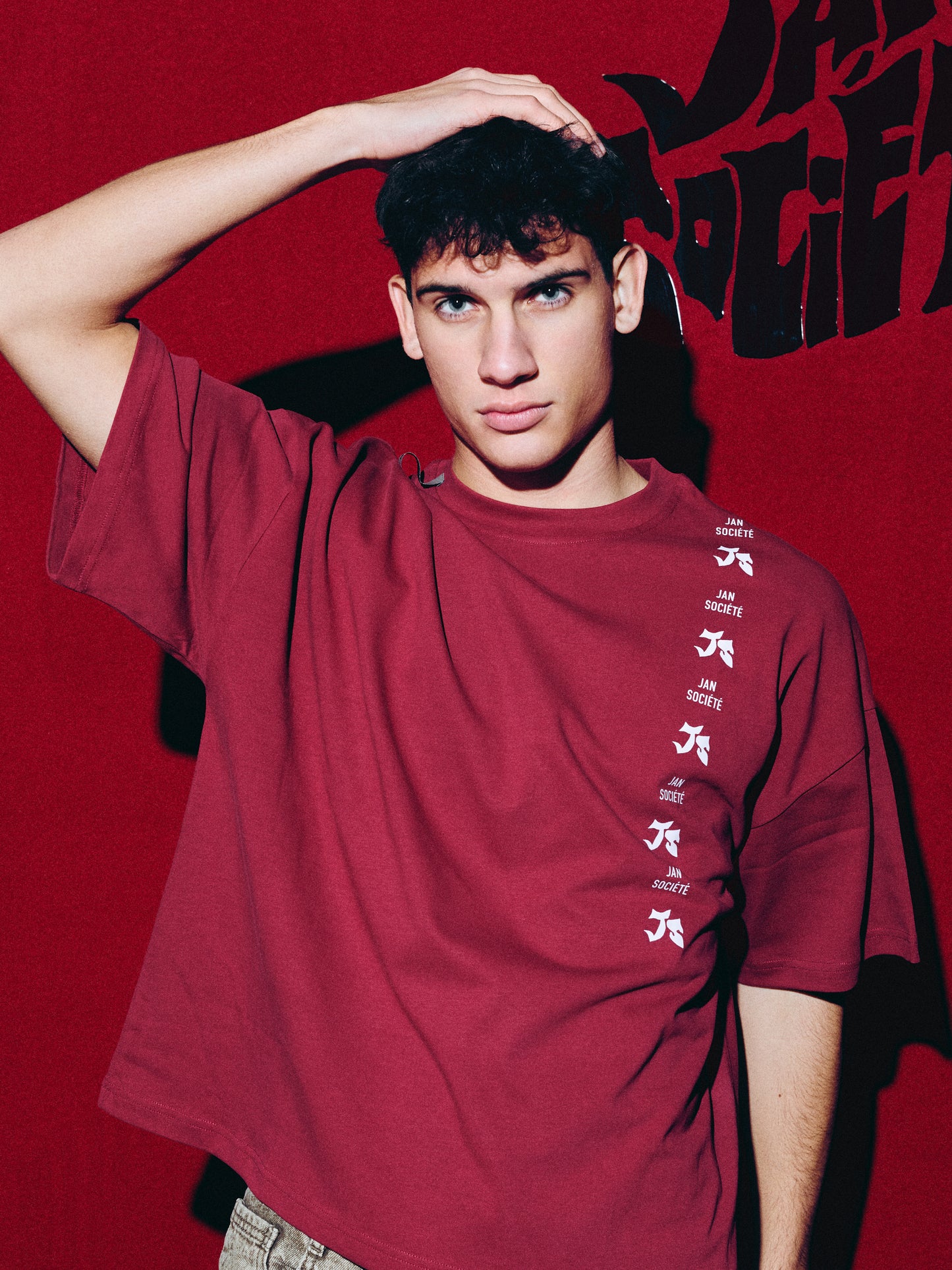 BOXY TEE BURGUNDY