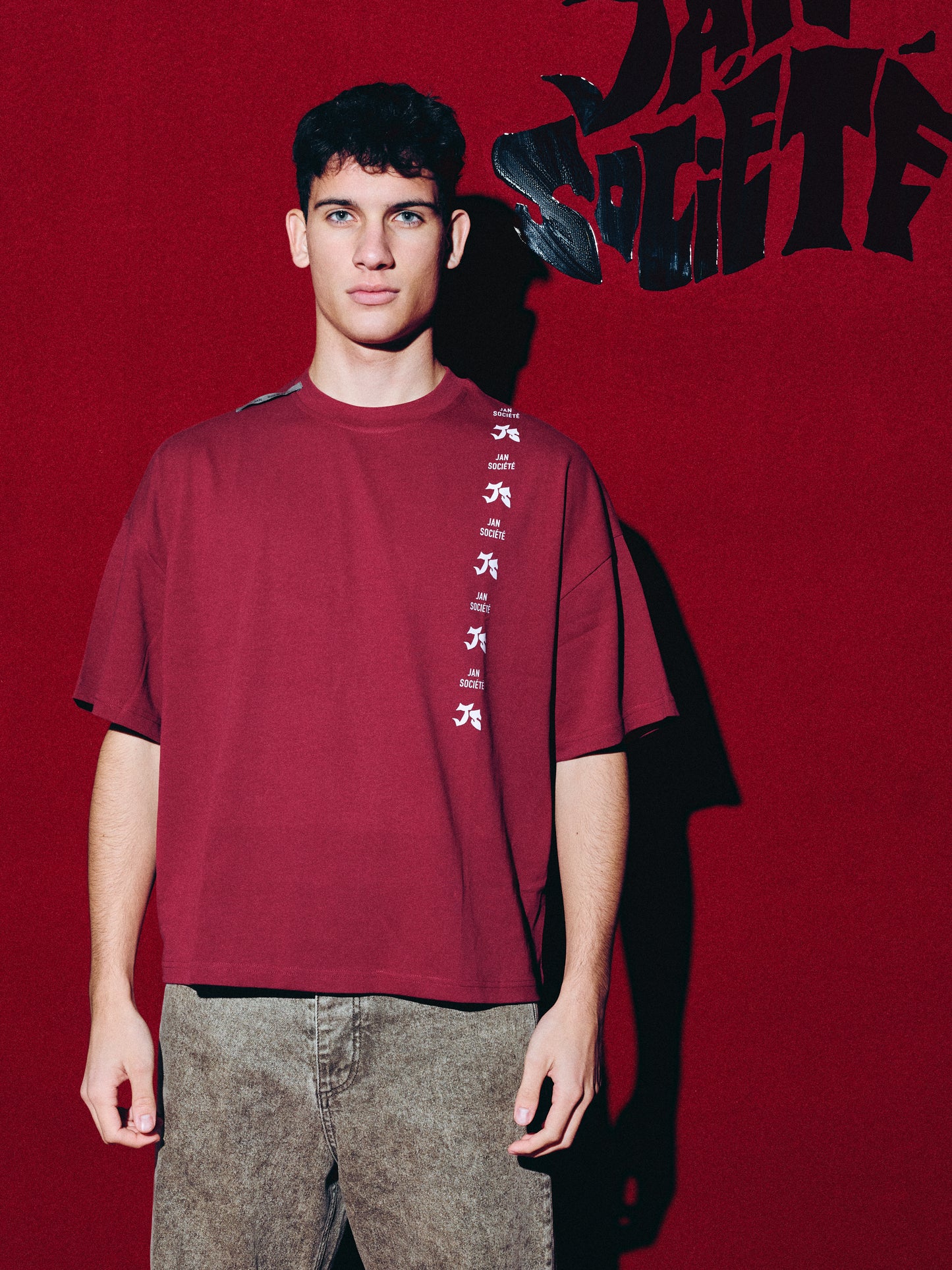 BOXY TEE BURGUNDY