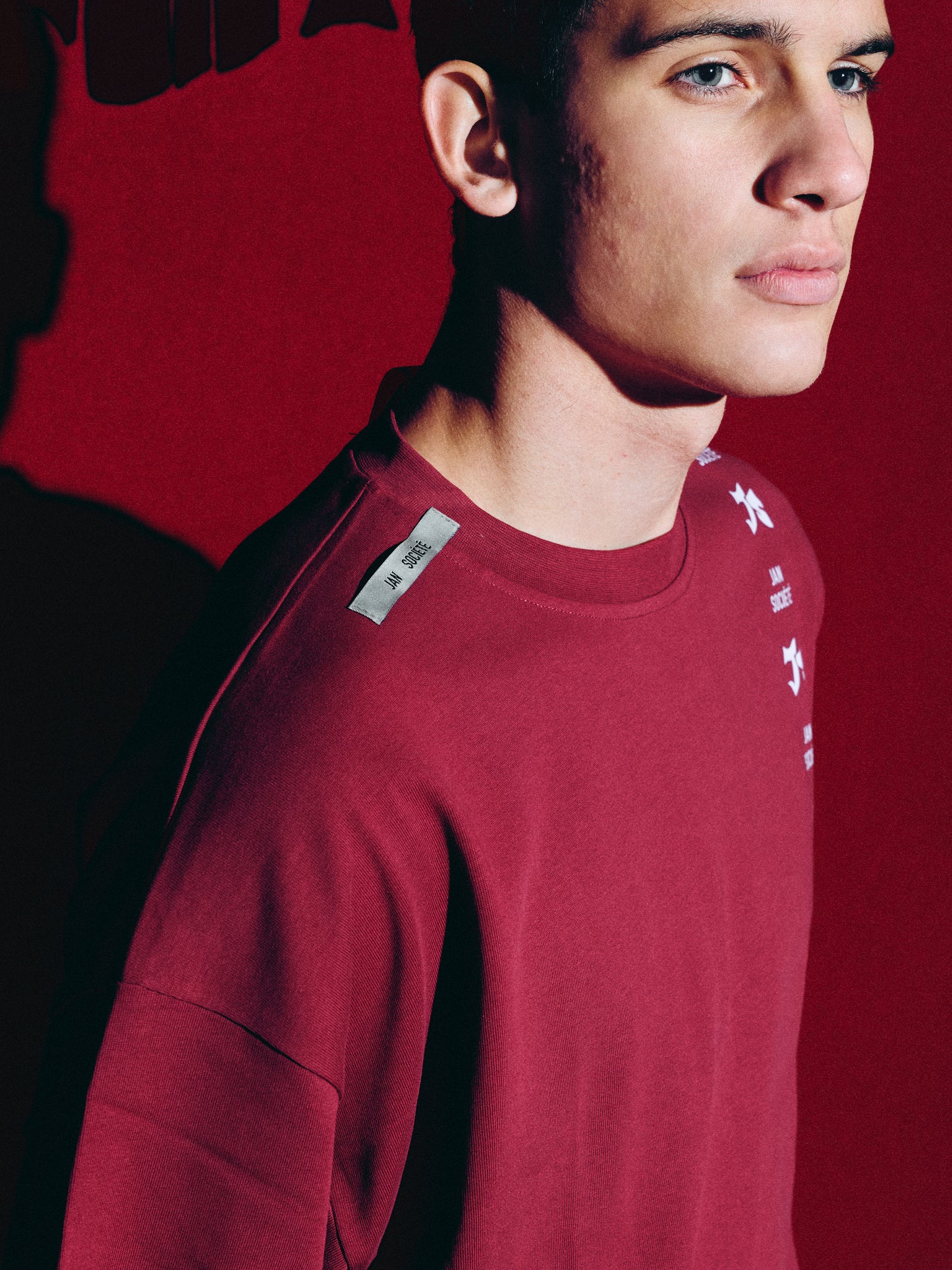 BOXY TEE BURGUNDY