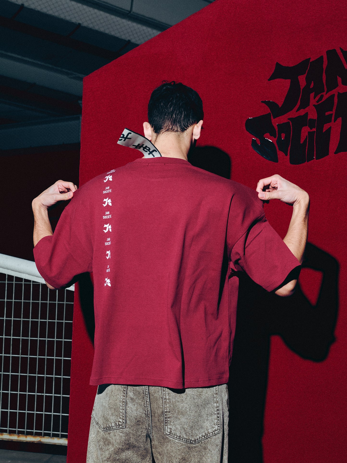 BOXY TEE BURGUNDY