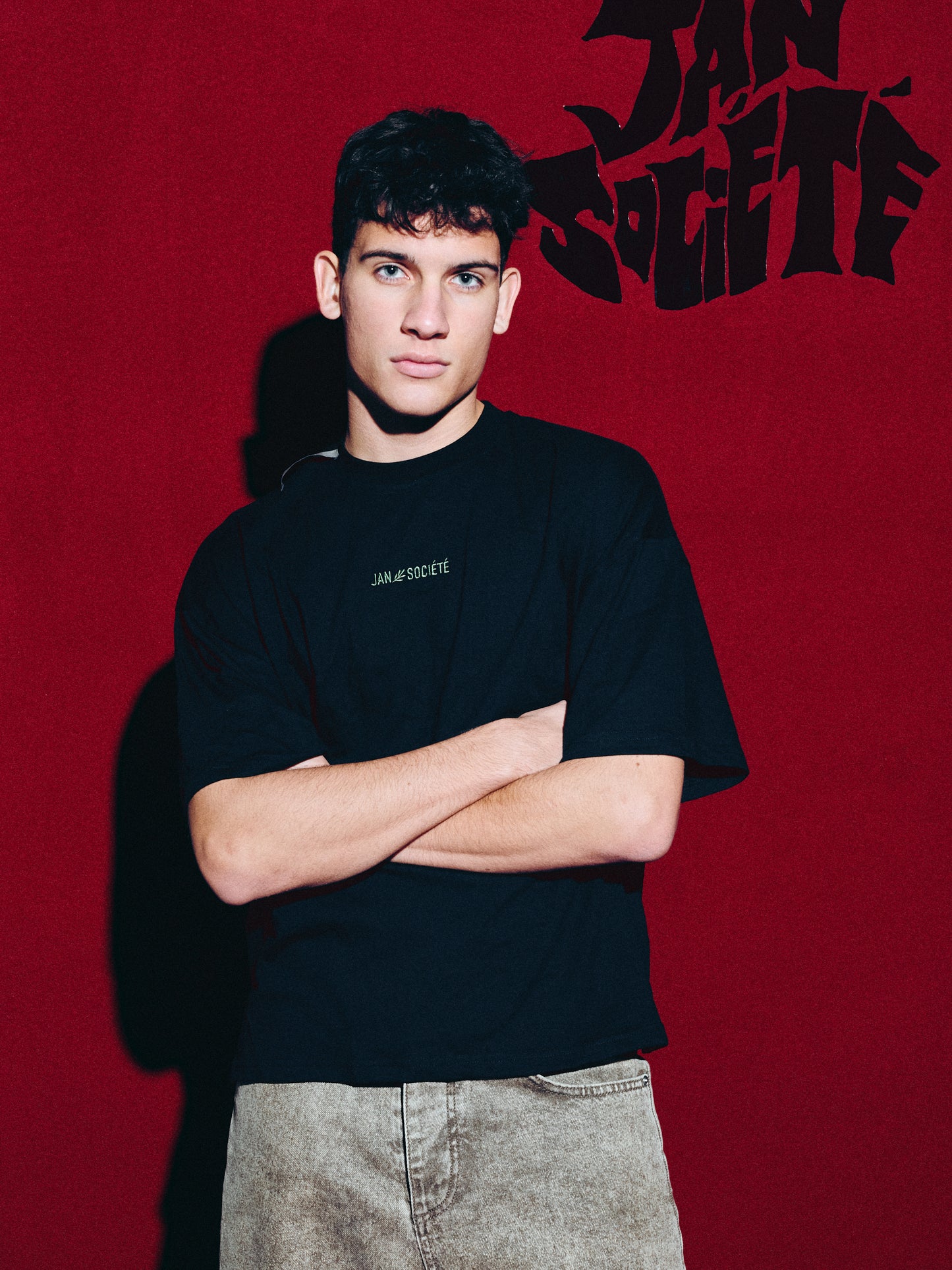 LOGO BOXY TEE BLACK