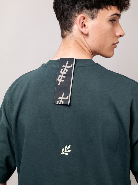 TRIPPY JAN LOGO GREEN TEE