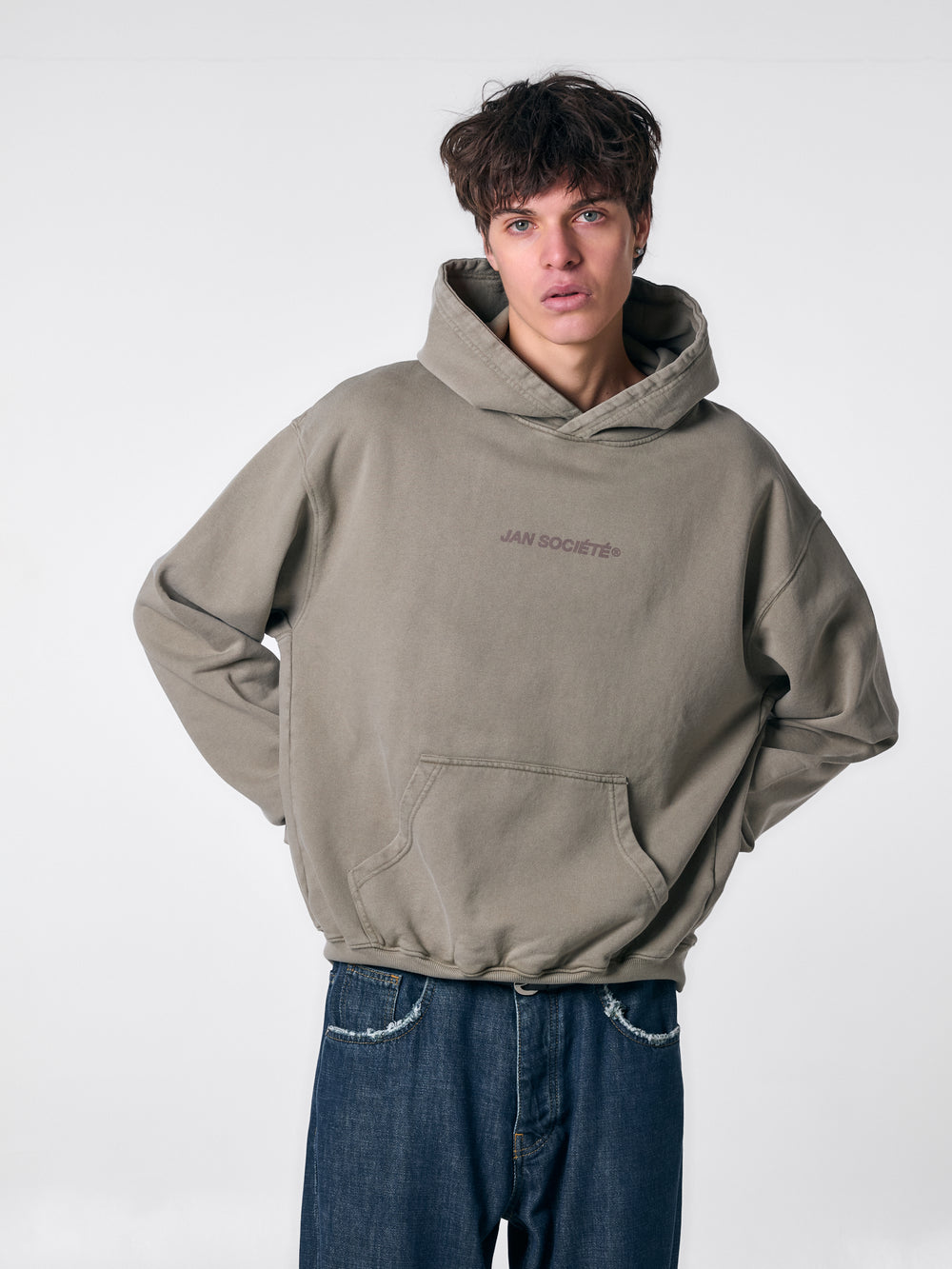 HOLY HEAVY HOODIE WASHED SAND