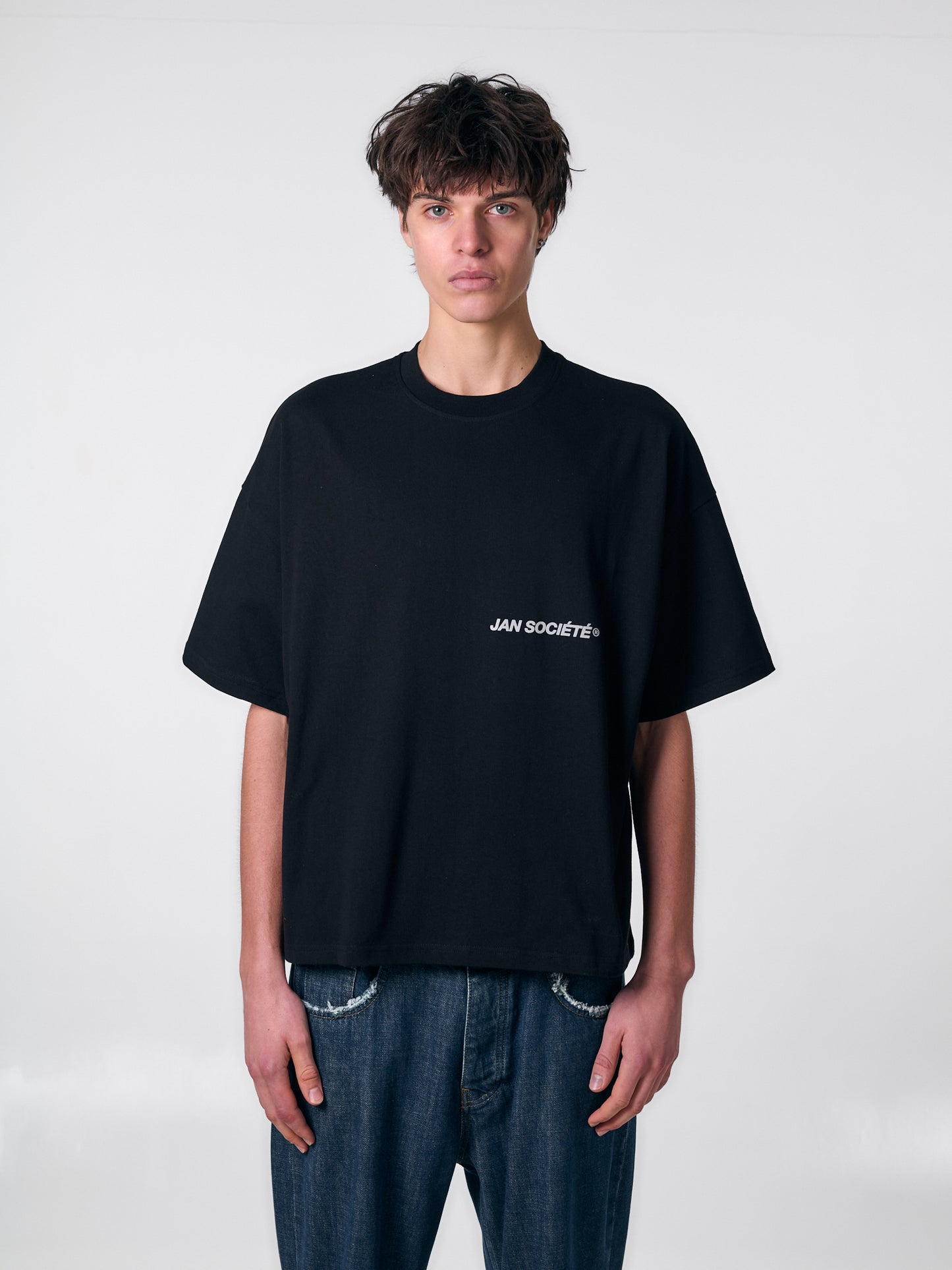 HOLLY BOXY TEE BLACK