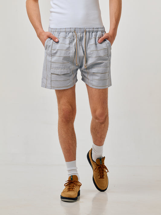 CLOUD BLUE STRIPED SHORTS