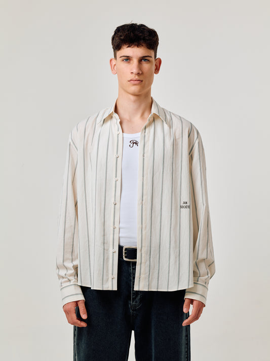 DUSTY WHITE STRIPED SHIRT
