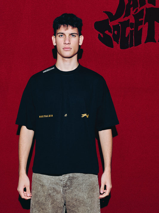 NOSTALGIA BOXY TEE BLACK