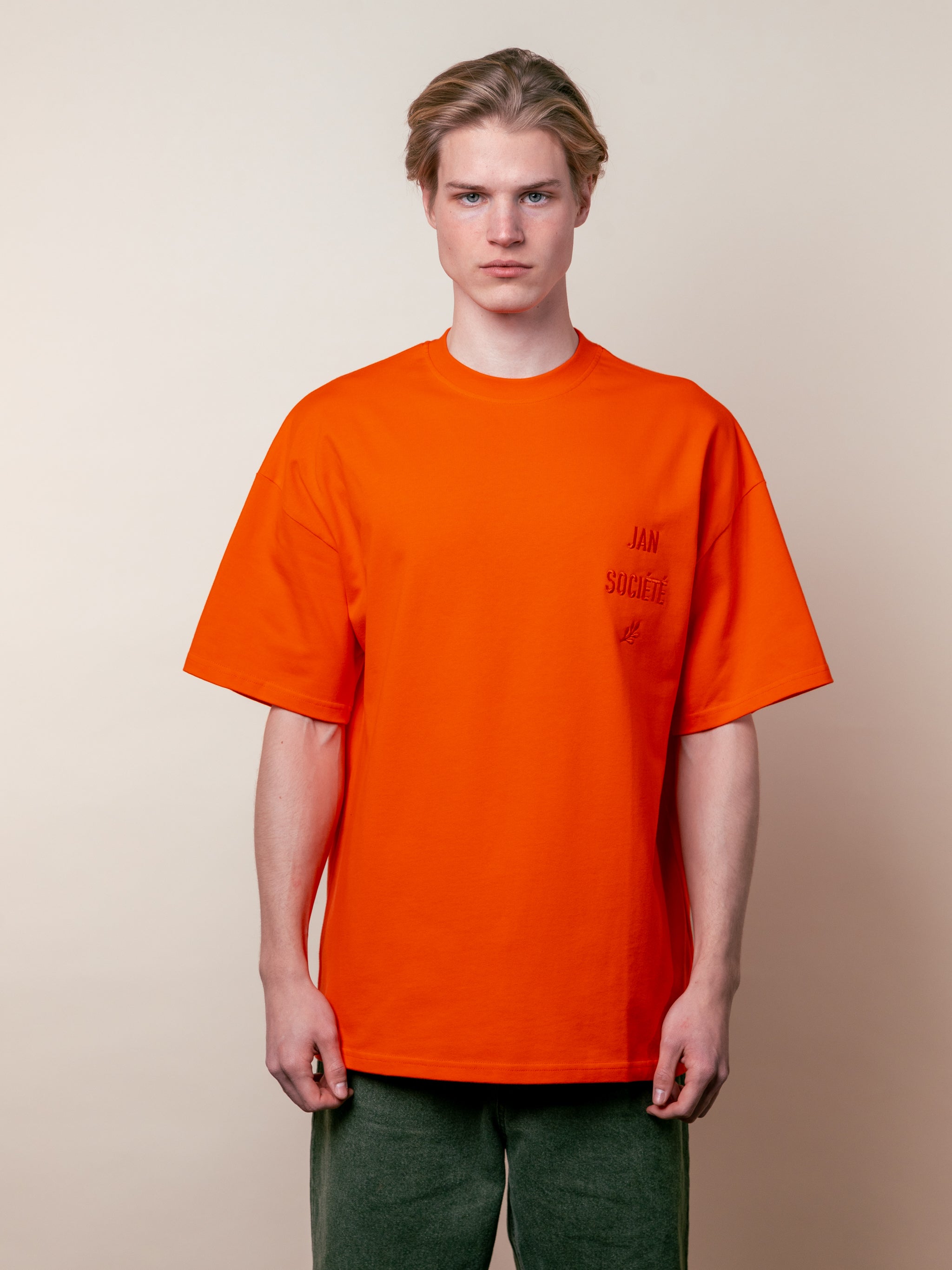 Bright orange t shirt best sale