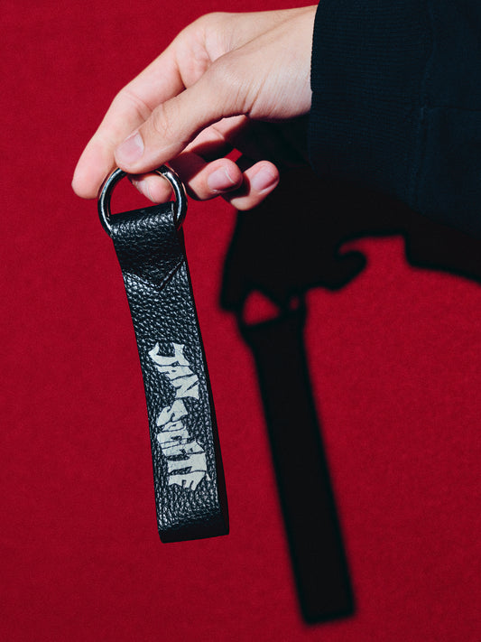 LEATHER KEYCHAIN BLACK