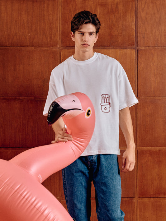 SARDINES TEE WHITE
