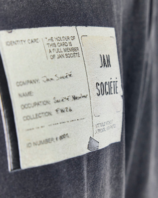 JAN CORP TEE WASHED BLACK