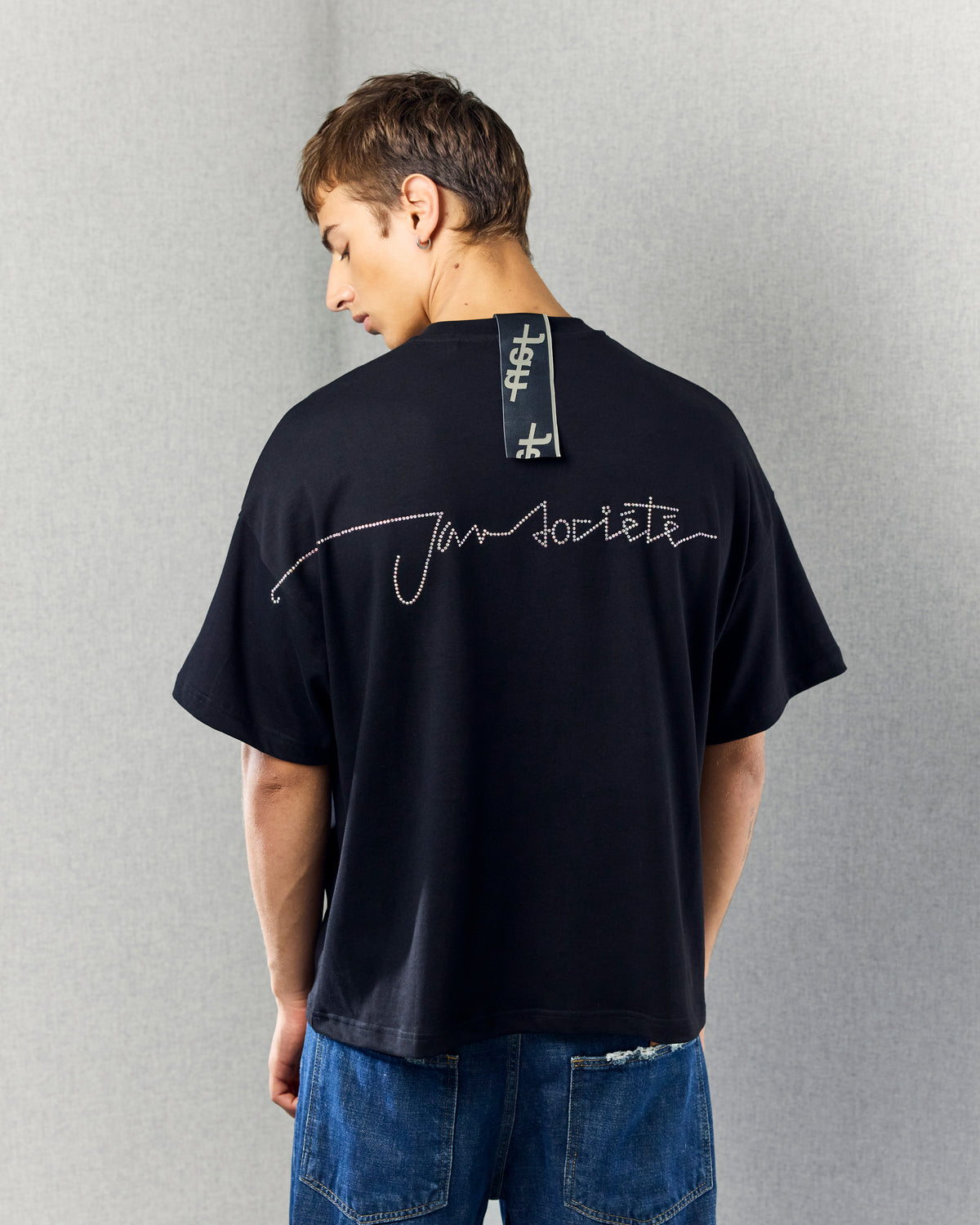 MANUSCRIPT TEE BLACK / MULTICOLOR