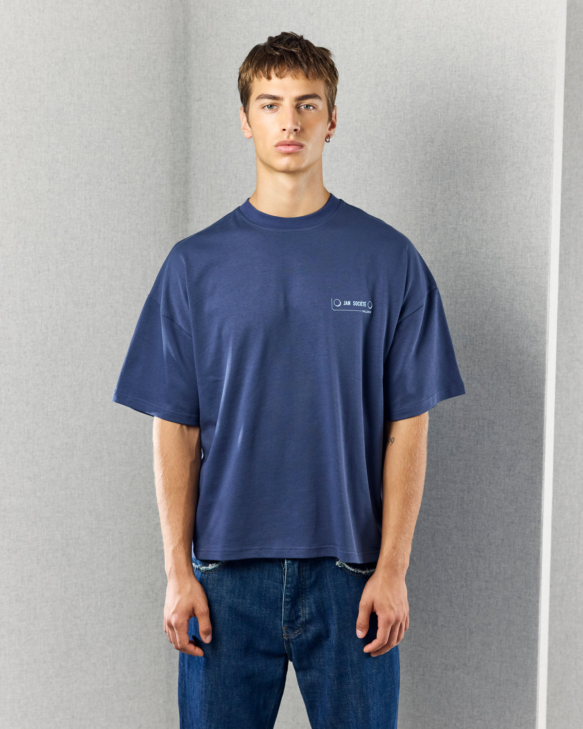 OPTOTYPE TEE BLUE