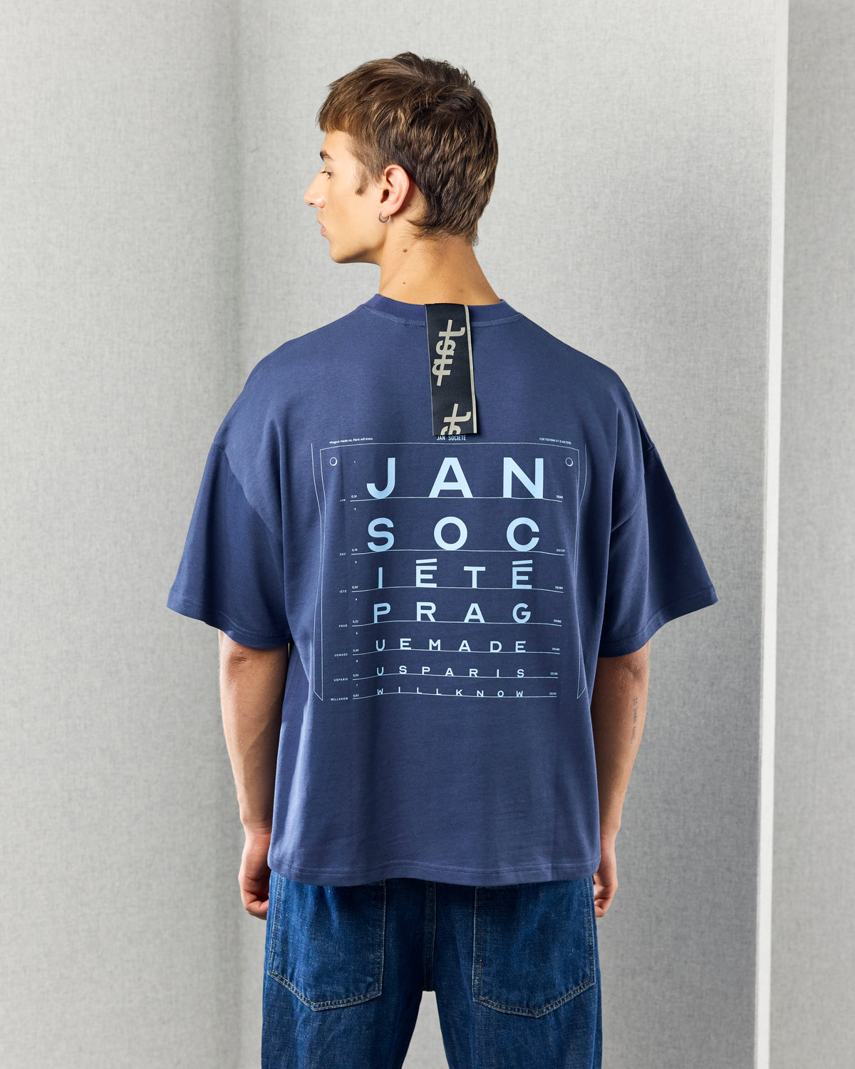 OPTOTYPE TEE BLUE