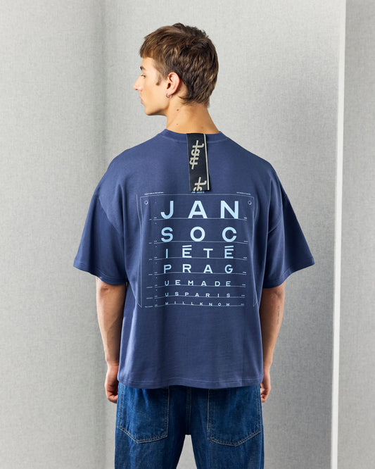 OPTOTYPE TEE BLUE