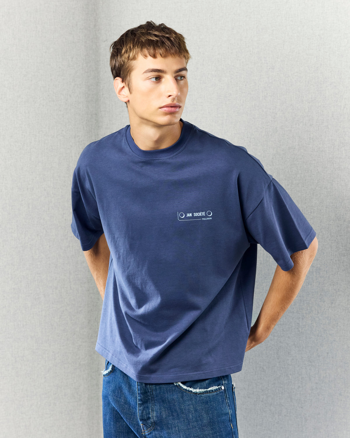 OPTOTYPE TEE BLUE