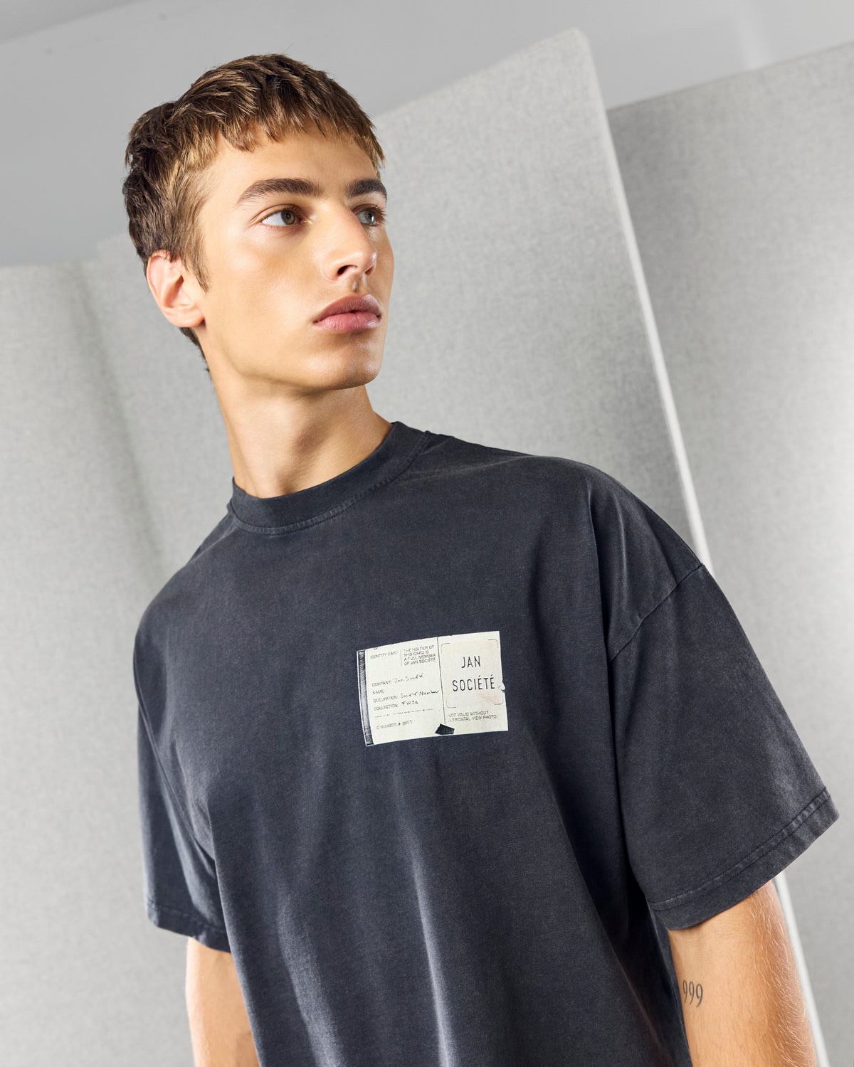 JAN CORP TEE WASHED BLACK