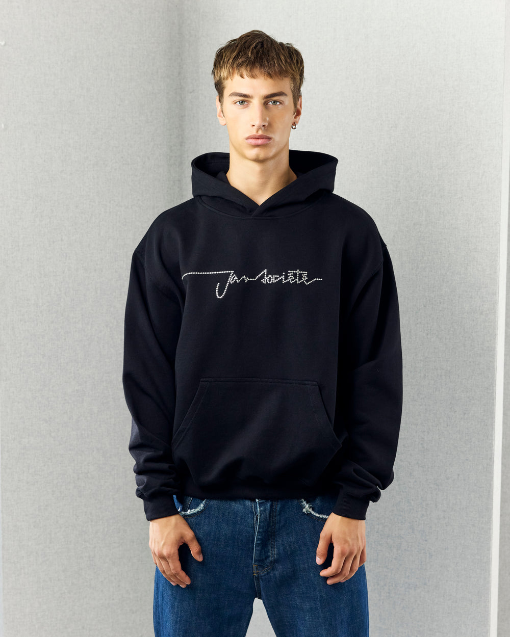 MANUSCRIPT HOODIE BLACK