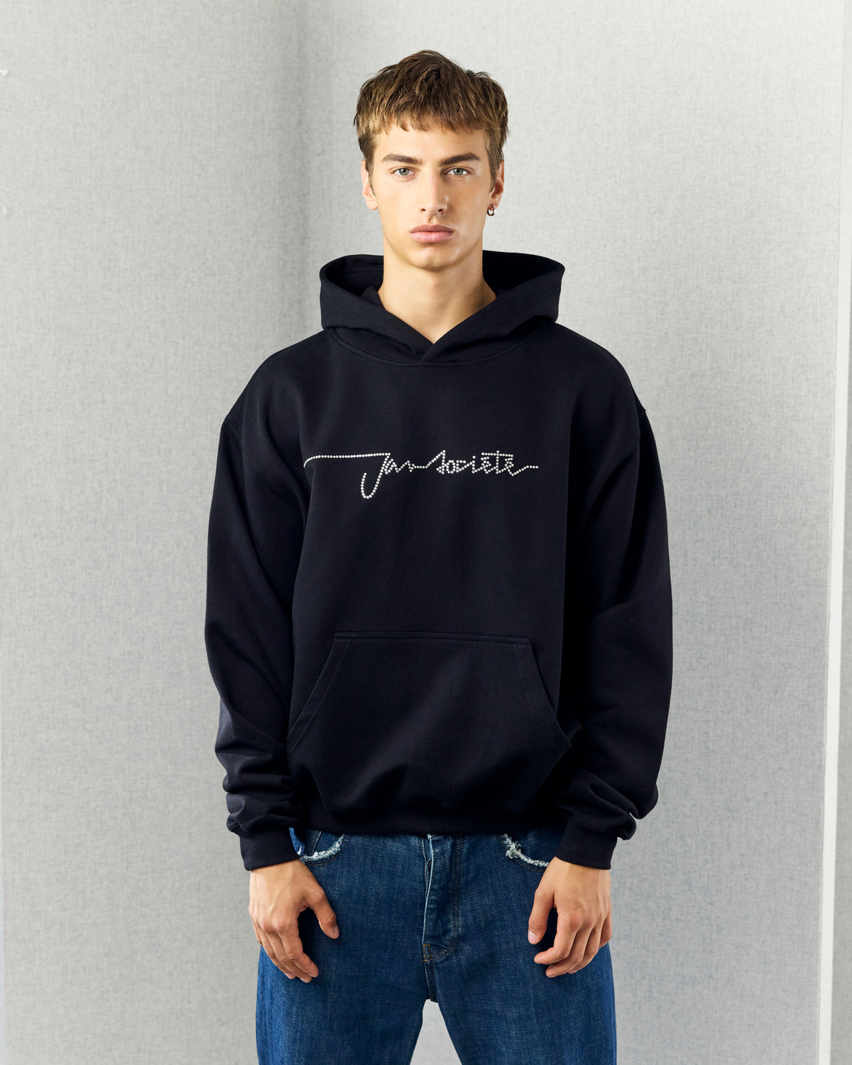 MANUSCRIPT HOODIE BLACK
